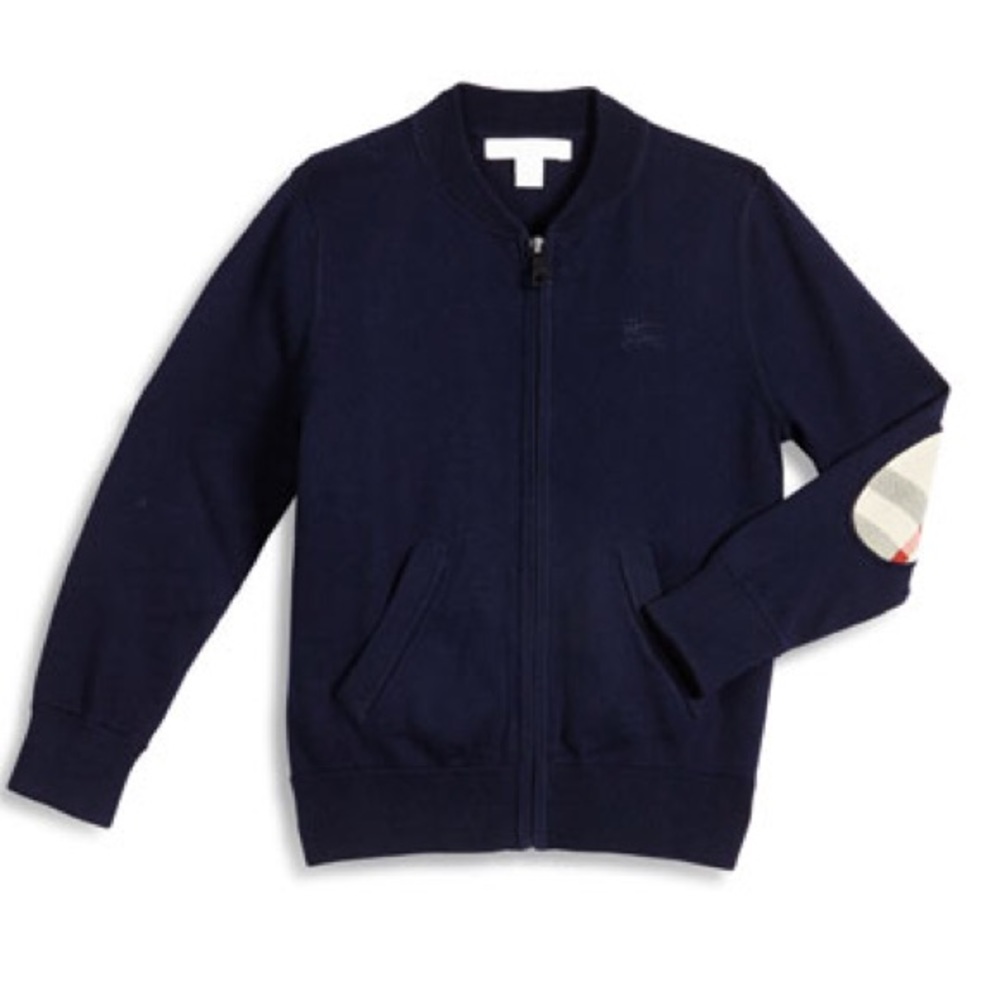 Beautiful Boys Burberry Zip Front Cardigan